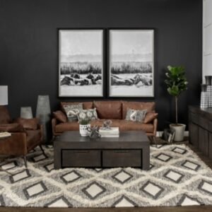 Mercana Pinera Accent Table, Black