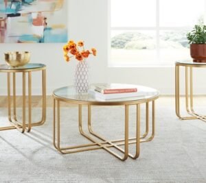 Milloton Table (Set of 3), Gold