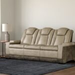 Next-Gen DuraPella Performance Fabric Dual Power Reclining Sofa, Sand