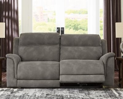 Next-Gen DuraPella Performance Fabric Dual Power Reclining Sofa, Slate