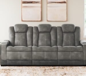 Next-Gen DuraPella Performance Fabric Dual Power Reclining Sofa, Slate