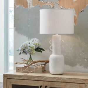 Perringhill Table Lamp, Distressed White