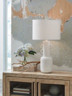 Perringhill Table Lamp, Distressed White