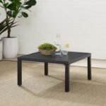 Piermont Outdoor Coffee Table, Matte Black