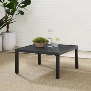 Piermont Outdoor Coffee Table, Matte Black