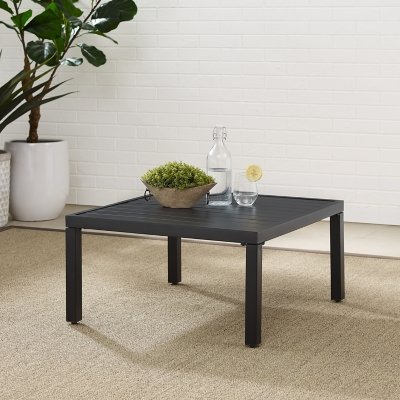 Piermont Outdoor Coffee Table, Matte Black