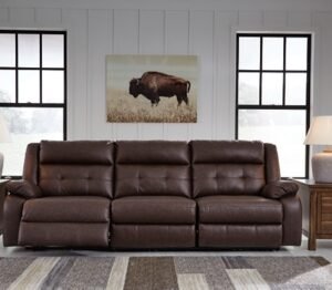 Punch Up 3-Piece Dual Power Reclining Modular Sofa, Walnut