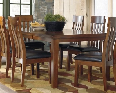 Ralene Extendable Dining Table, Medium Brown, Wood