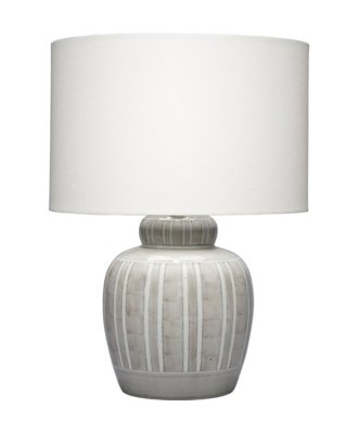 Relaxed Elegance Marion Table Lamp, Light Gray