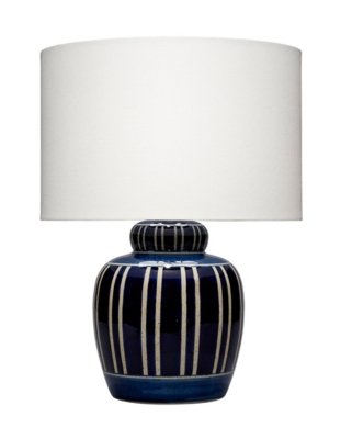 Relaxed Elegance Marion Table Lamp, Navy Blue