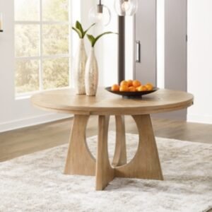 Rencott Dining Table, Light Brown, Wood