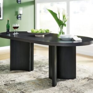 Rowanbeck Dining Table, Black, Wood