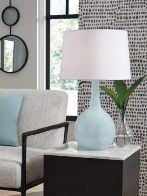Rylanton Table Lamp, Aqua