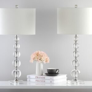 Safavieh Crystal Ball Table Lamp (Set of 2), Transparent