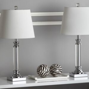 Safavieh Crystal Table Lamp (Set of 2), Transparent