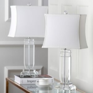 Safavieh Crystal Table Lamp (Set of 2), Transparent
