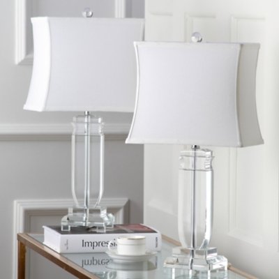 Safavieh Crystal Table Lamp (Set of 2), Transparent