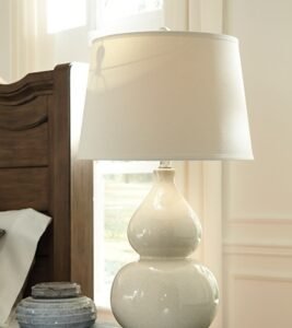 Saffi Table Lamp, Cream