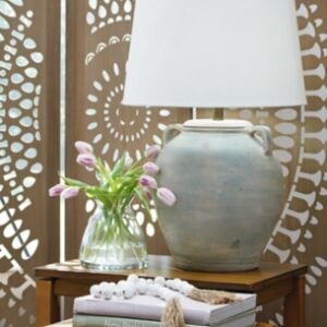 Shawburg Table Lamp, Antique Green