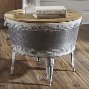 Shellmond Coffee Table With Storage, Two-tone