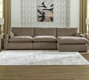 Sophie 3-Piece Modular Sofa with Chaise, Cocoa