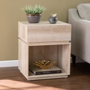 Southern Enterprises Furniture Ardmillan Side Table, Whitewash