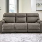 Starbot 3-Piece Dual Power Reclining Modular Sofa, Fossil
