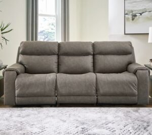 Starbot 3-Piece Dual Power Reclining Modular Sofa, Fossil