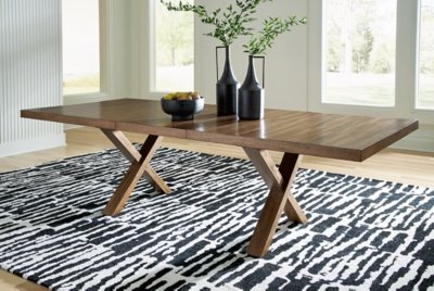 Steenlage Dining Extension Table, Brown, Wood