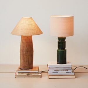 Storied Home Swivel Neck Table Lamp, Natural