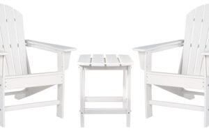 Sundown Treasure 2 Outdoor Chairs with End Table, White