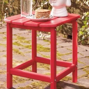Sundown Treasure Outdoor End Table , Red