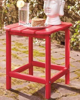 Sundown Treasure Outdoor End Table , Red