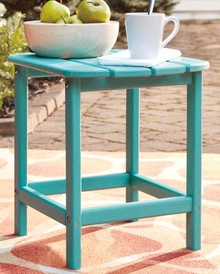 Sundown Treasure Outdoor End Table , Turquoise