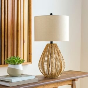 Surya Abaco Beige Table Lamp