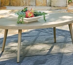 Swiss Valley Outdoor Coffee Table, Beige