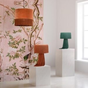 TOV Atolla Emerald Tassel Table Lamp, Green