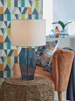 Tallow Table Lamp, Blue