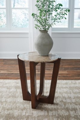 Tanidore End Table, Warm Brown