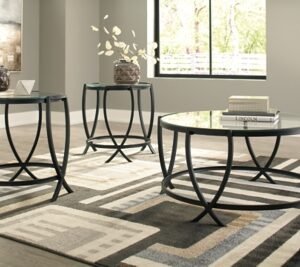 Tarrin Table (Set of 3), Black