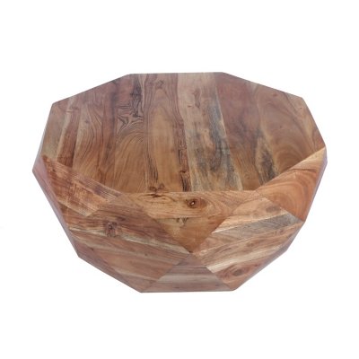 The Urban Port Diamond Shaped Coffee Table, Brown