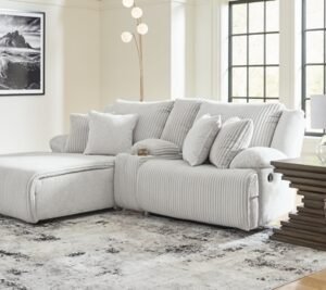 Top Tier Manual Reclining Modular Sofa with Chaise, Alloy