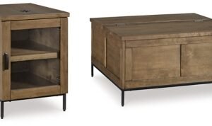 Torlanta Coffee Table with 1 End Table, Brown