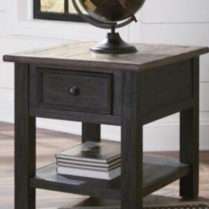 Tyler Creek End Table, Grayish Brown/Black