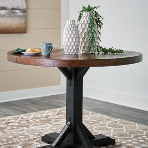 Valbeck Round Counter Height Dining Table, Multi, Wood