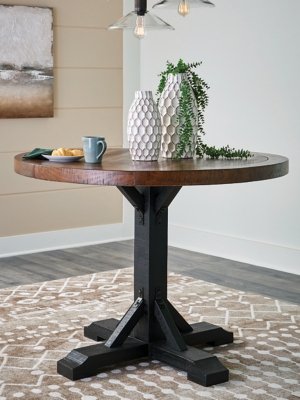 Valbeck Round Counter Height Dining Table, Multi, Wood