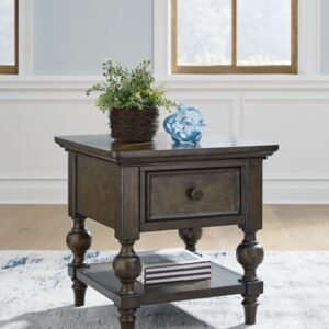 Veramond End Table, Dark Brown