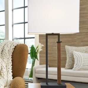 Voslen Table Lamp (Set of 2), Black/Brown