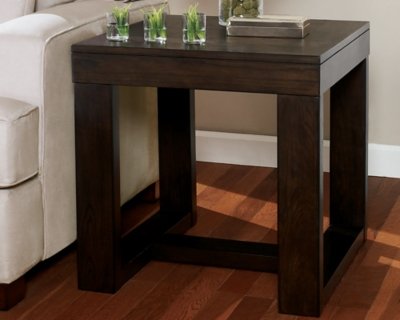 Watson End Table, Dark Brown