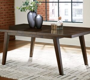 Zumbado Dining Extension Table, Brown, Wood